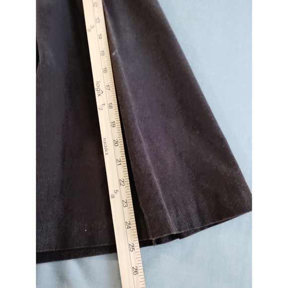 Jones New York Signature Chocolate Brown Pleated Corduroy Flare Western Skirt 8 - Picture 7 of 7